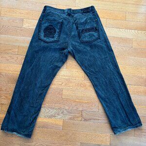 Vintage Y2K Coogi Denim Baggy Jeans Size 38x34‎ (32) Hip Hop Relaxed Dark Wash